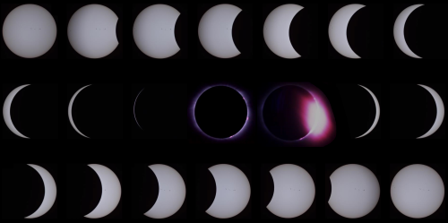 Composite of 8-21-17 Total Solar Eclipse