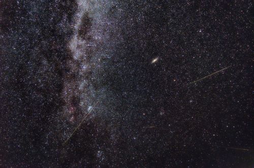 Perseid Meteor Shower Composite